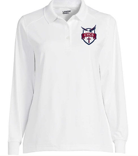 Lands end women's long sleeve polo shirts store