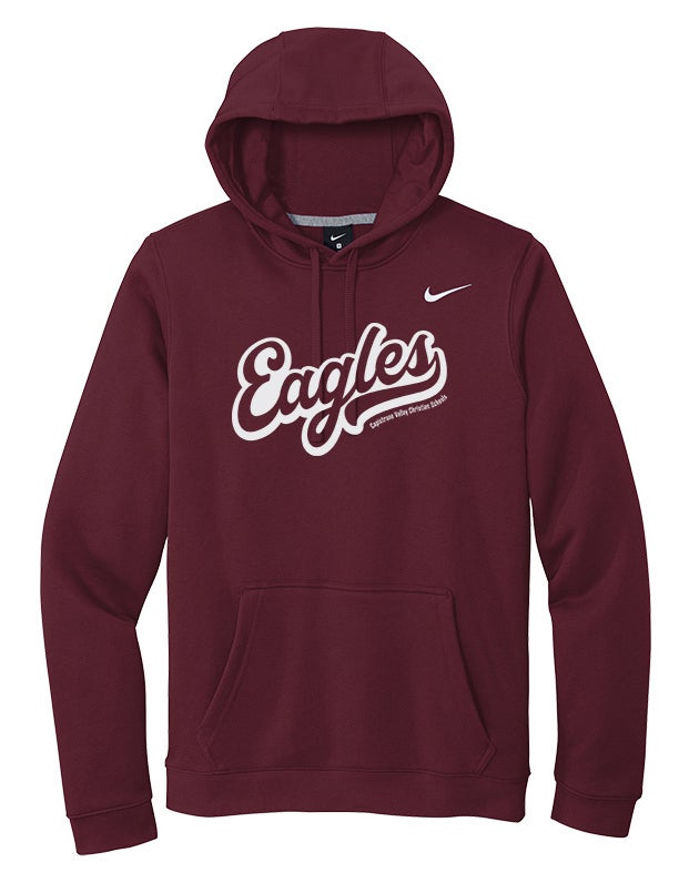 Maroon nike hoodie top