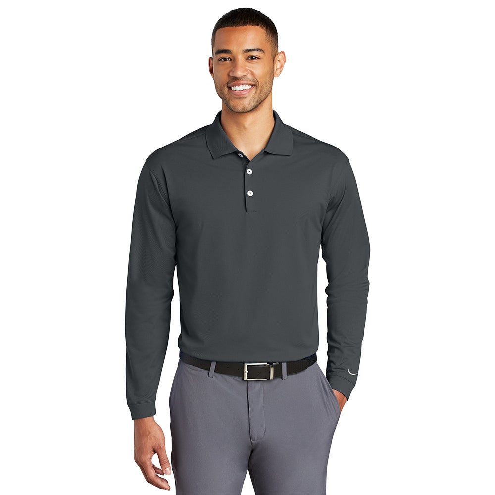 Long sleeve dri fit polo shirts 2025